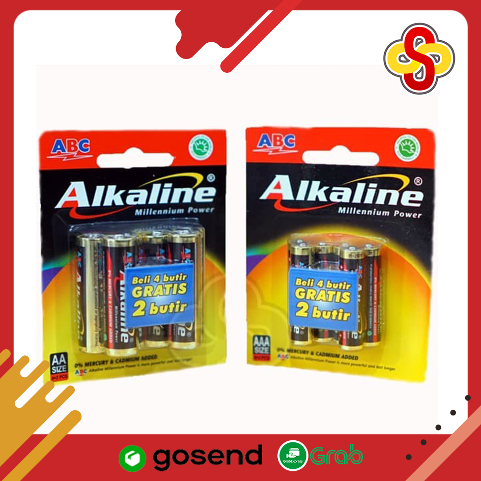 BATERAI ALKALINE AAA 4 +2 3