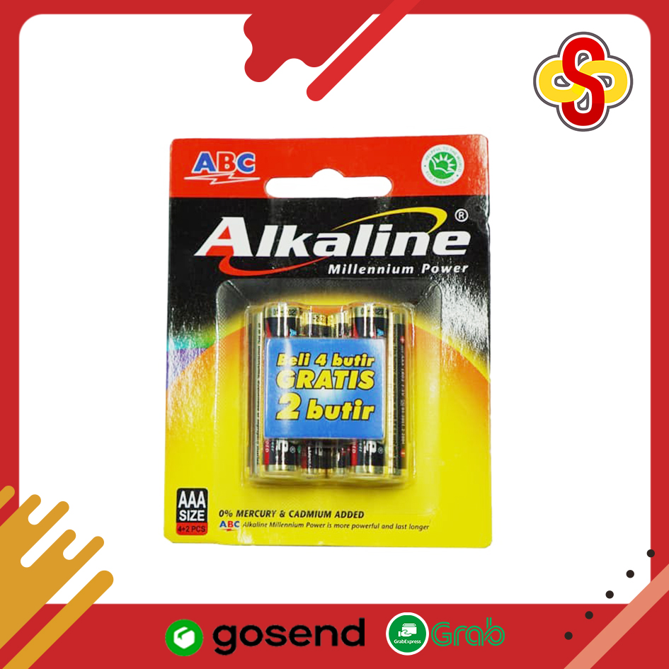 BATERAI ALKALINE AAA 4 +2